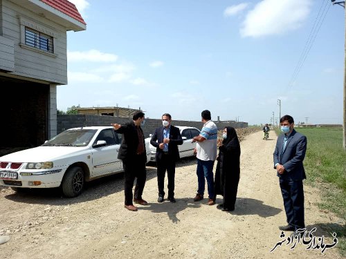 بازدید فرماندار آزادشهر از طرح های عمرانی روستاهای بخش مرکزی