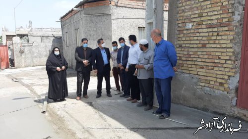 بازدید فرماندار آزادشهر از طرح های عمرانی روستاهای بخش مرکزی