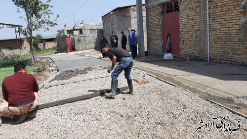 بازدید فرماندار آزادشهر از طرح های عمرانی روستاهای بخش مرکزی