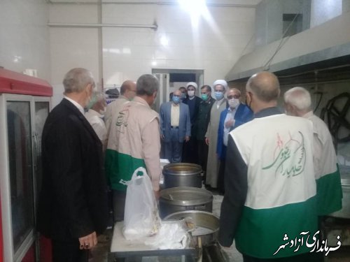 راه اندازی آشپزخانه طرح اطعام مهدوی در آزادشهر