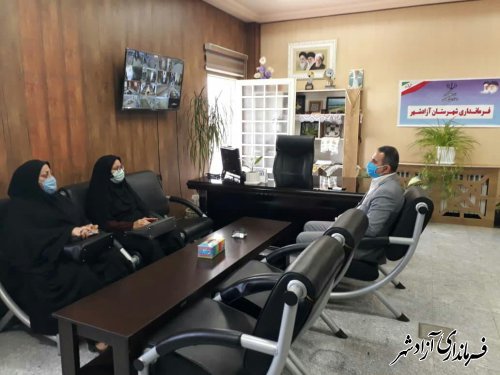 دیدار مدیرکل امور بانوان و خانواده استانداری گلستان با فرماندار آزادشهر