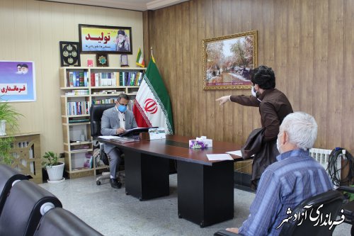 ملاقات عمومی فرماندار آزادشهر برگزار شد
