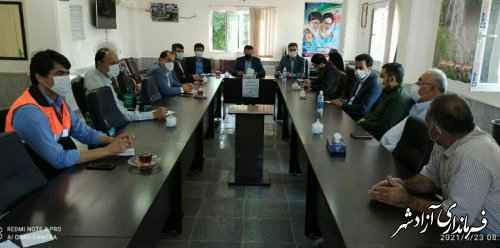 جلسه پیشگیری از خسارات حریق در اراضی کشاورزی و جنگلها برگزار شد