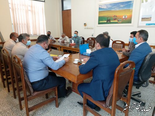 جلسه تعیین تکلیف واگذاری آب‌بندان‌های اراضی شیب‌دار تیل‌آباد آزادشهر برگزار شد