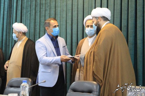 مراسم تکریم و معارفه امام جمعه نگین شهر برگزار شد