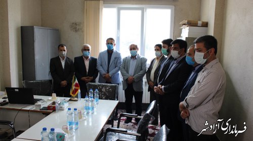 بازدید مشاور عالی و معاون استاندار از ستاد انتخابات فرمانداری آزادشهر