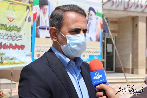 فرماندار آزادشهر از مشارکت 69.8 درصدی مردم در انتخابات این شهرستان تقدیر کرد