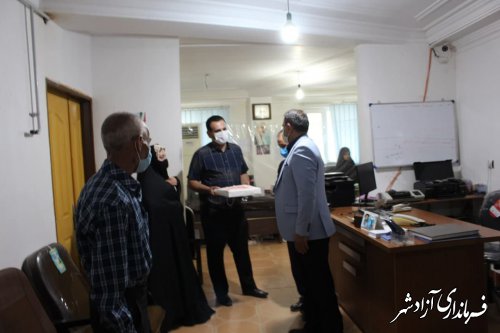 فرماندار آزادشهر از اتاق اصناف این شهرستان بازدید نمود