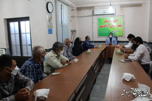 فرماندار آزادشهر از اتاق اصناف این شهرستان بازدید نمود