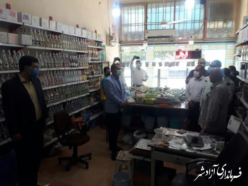 اعضای کمیته مبارزه با مواد مخدر آزادشهر از عطاری ها و کمپ های ترک اعتیاد بازدید کردند