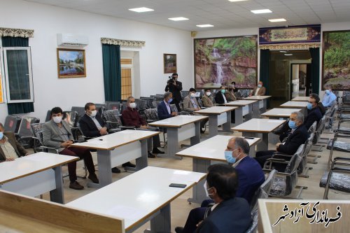 آیین تحلیف شوراهای اسلامی شهر شهرستان آزادشهر برگزار شد