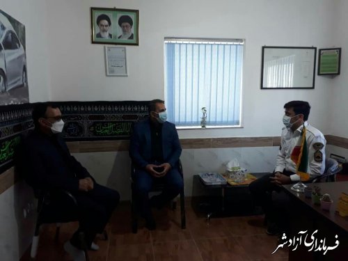 فرماندار آزادشهر از روند کنترل مبادی ورودی و خروجی شهرستان بازدید کرد