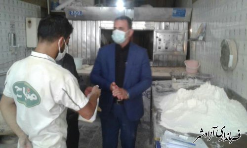 فرماندار آزادشهر از نانوایی های سطح شهرستان به صورت سرزده بازدید کرد