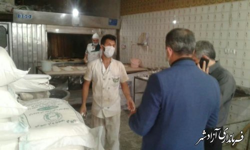 فرماندار آزادشهر از نانوایی های سطح شهرستان به صورت سرزده بازدید کرد