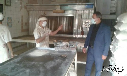 فرماندار آزادشهر از نانوایی های سطح شهرستان به صورت سرزده بازدید کرد