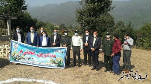 کلنگ یازدهمین اقامتگاه بوم گردی شهرستان آزادشهر در روستای وطن زده شد