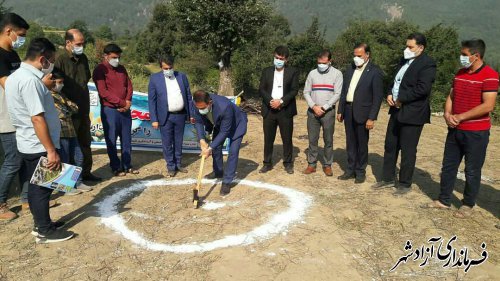 کلنگ یازدهمین اقامتگاه بوم گردی شهرستان آزادشهر در روستای وطن زده شد