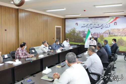 جلسه شورای آرد و نان شهرستان آزادشهر برگزار شد