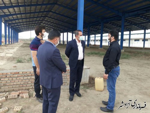 فرماندار آزادشهر از واحد صنایع تبدیلی کشاورزی در حال ساخت این شهرستان بازدید کرد