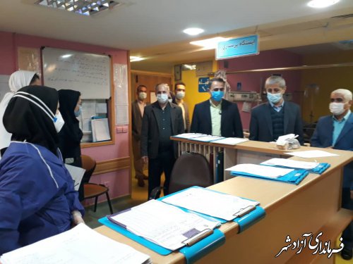 تجلیل و قدردانی فرماندار آزادشهر از پرستاران با حضور در بیمارستان حضرت معصومه(س)