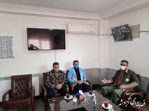 بازدید سرزده فرماندار آزادشهر از اداره منابع طبیعی و آبخیزداری این شهرستان