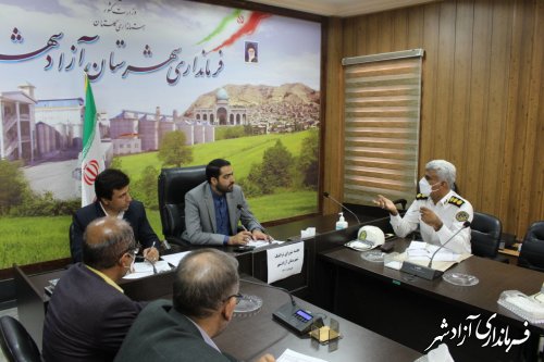 جلسه شورای ترافیک شهرستان آزادشهر برگزار شد