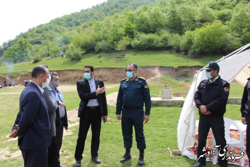 بازدید سرپرست فرمانداری شهرستان آزادشهر از تفرجگاه های شهرستان