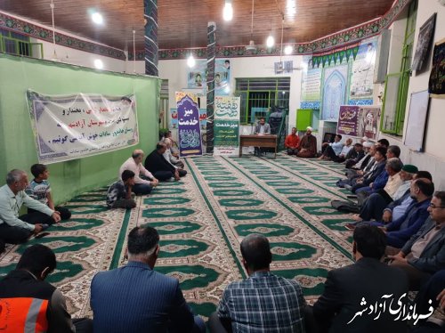 برنامه میز خدمت هفت مسجد ، هفت شب ، هفت میز خدمت بمناسبت هفته دولت انجام شد؛