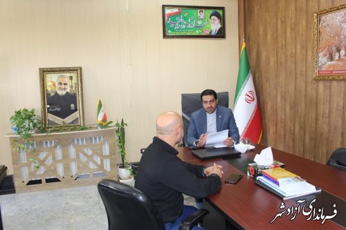 دیدار های مردمی فرماندار شهرستان آزادشهر برگزار شد