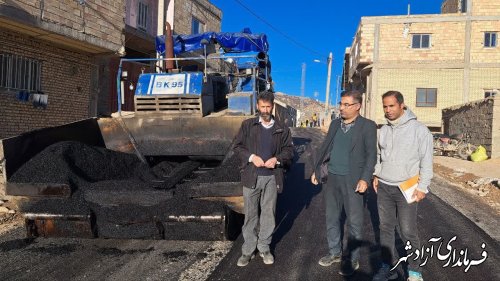 گزارش تصویری/پروژه آسفالت روستای نراب انجام شد