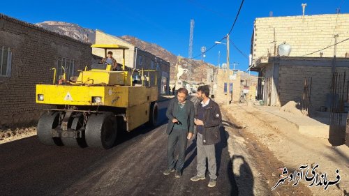 گزارش تصویری/پروژه آسفالت روستای نراب انجام شد