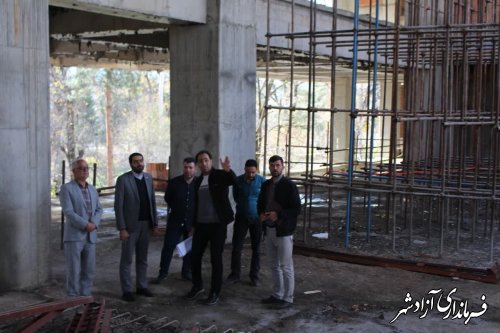 پیشرفت ۴۴ درصدی مجتمع فرهنگی و هنری آزادشهر