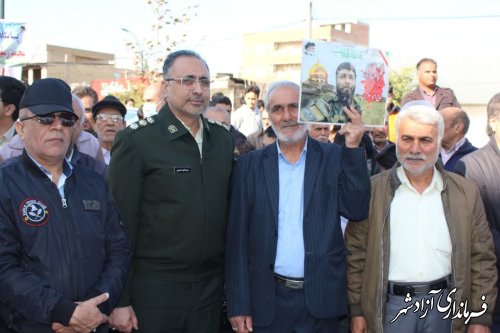 گزارش تصویری/مراسم راهپیمایی 22بهمن ماه شهرستان آزادشهر