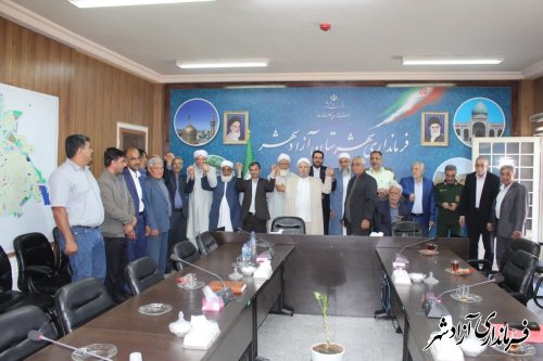 نشست هم اندیشی فرماندار آزادشهر با علما اهل سنت 