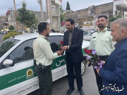 تقدیر فرماندار از عوامل اجرایی "طرح نور " فراجا در آزادشهر