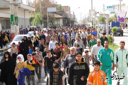 همايش پياده روي خانوادگي در بندرگز برگزار شد / تصاویر