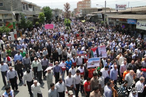 راهپیمایی ضد صهیونیستی مردم بندرگز در روز قدس برگزار شد