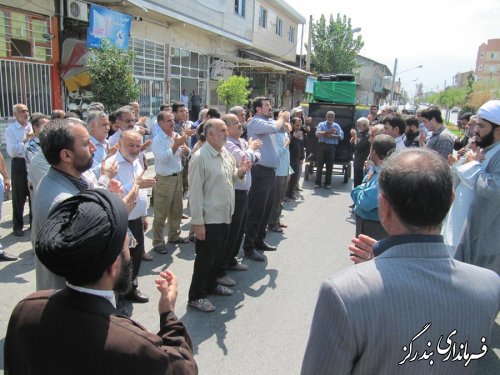 آیین دسته روی و عزاداری شهادت امام جعفر صادق (ع) در بندرگز برگزار شد