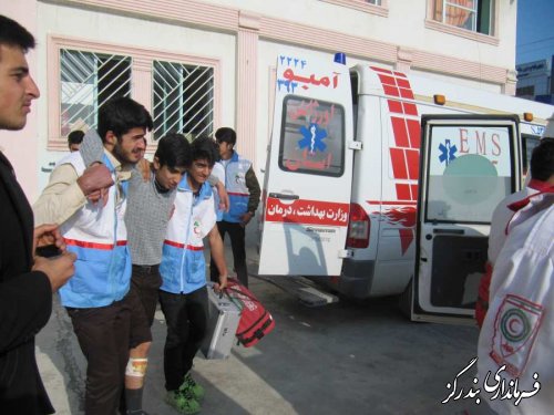 مانور زلزله و ایمنی در مدارس شهرستان بندرگز برگزار شد