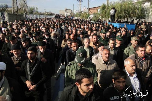 پیکر مطهر شهید پورجباری در بندرگز تشییع شد