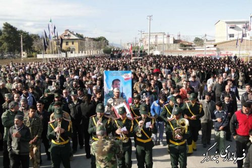 پیکر مطهر شهید پورجباری در بندرگز تشییع شد