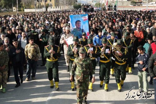 پیکر مطهر شهید پورجباری در بندرگز تشییع شد