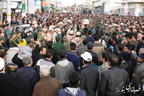 پیکر مطهر شهید پورجباری در بندرگز تشییع شد