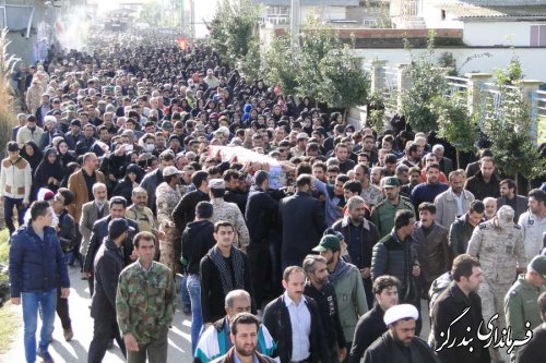 پیکر مطهر شهید پورجباری در بندرگز تشییع شد