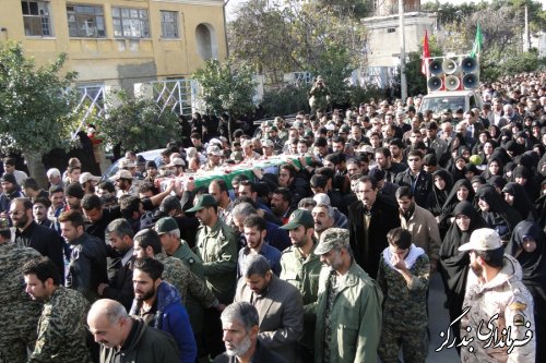 پیکر مطهر شهید پورجباری در بندرگز تشییع شد