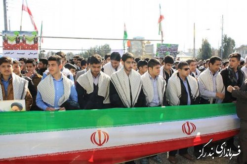 راهپیمایی 22 بهمن در بندرگز ، با حضور گسترده مردم برگزار شد