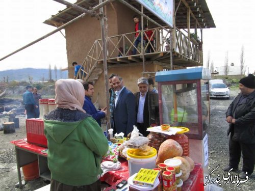 بازدید فرماندار بندرگز از کمپ نوروزی دهیاری گز شرقی