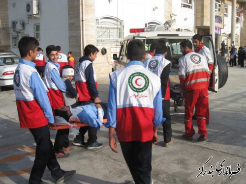 هجدهمین مانور زلزله و ایمنی در مدارس بندرگز برگزار شد