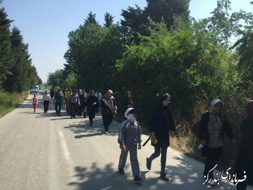 همایش پیاده روی خانوادگی در بندرگز برگزار شد