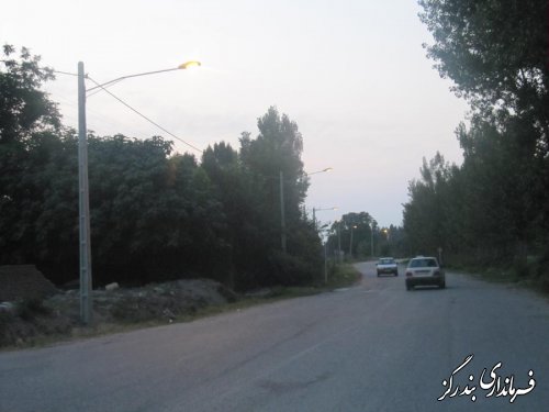 پروژه روشنایی معابر جفاکنده به بهره برداری رسید